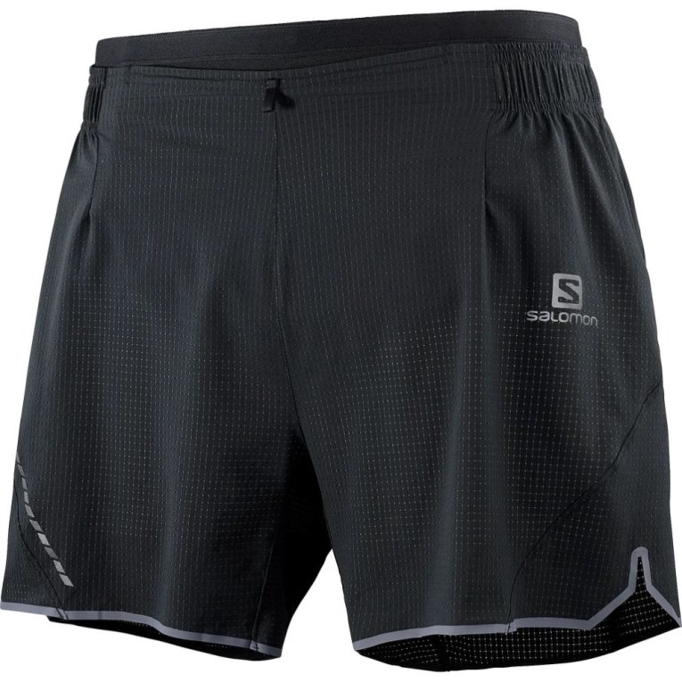 Black Salomon Sense Aero 5'' Men's Shorts | IE PL0391